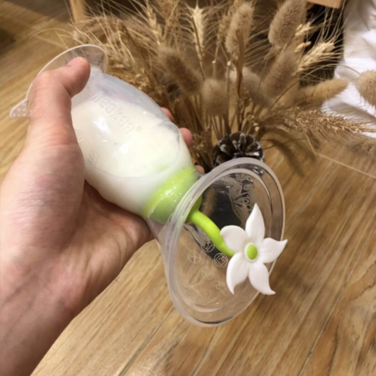 Recueil-lait 150ml + fleur