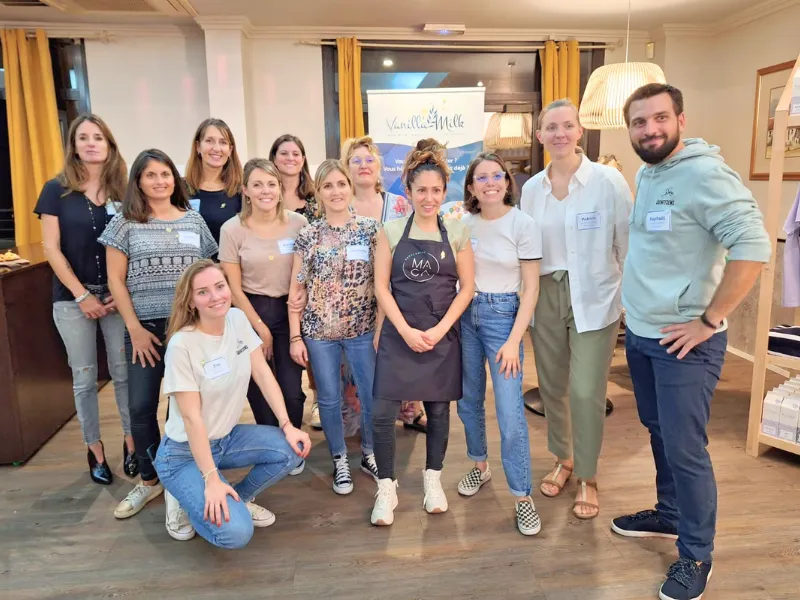 Partenaires présents lors d'une soirée VanillaMilk